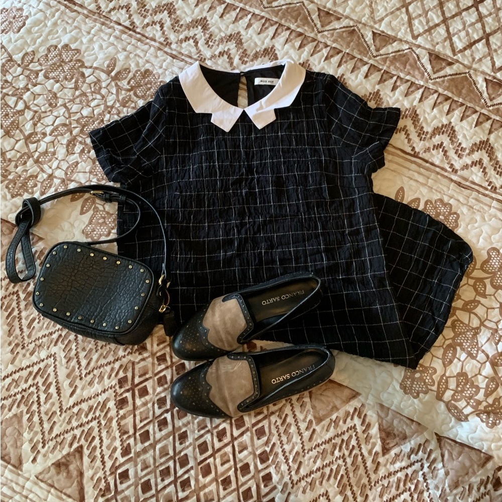 Mod Ref mini collar dress size medium EUC